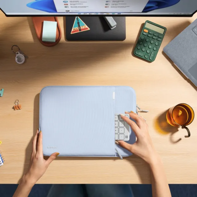 【tomtoc】360° 完全防護 寶寶藍 適用 13吋 MacBook Neo