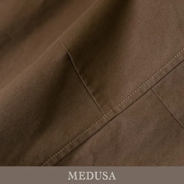 【MEDUSA 曼度莎】現貨-設計感壓褶彎刀西裝褲 - 2色（M-XL）｜西裝褲 壓褶長褲 都會穿搭