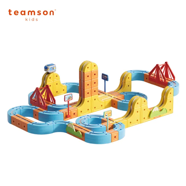 【Teamson】磁吸軌道小火車豪華組159PCS