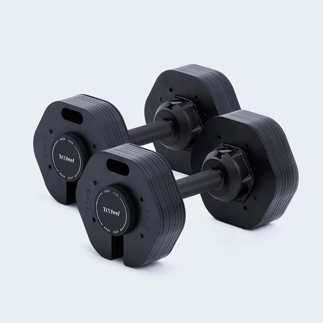 【Tixteel】XT-GRIP MAX快鎖組合式啞鈴 20公斤(2入) 總重40公斤