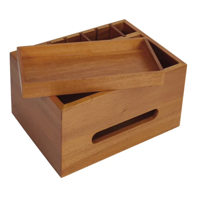 【Mahogany 瑪荷尼家具】全原木桃花心木    側抽面紙盒(附簡易收納功能)    24X18X13  面紙盒 ART-C8