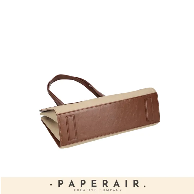 【WHOSE BAG】雙11 韓國 PAPERAIR 法式雅致雙帶方形托特包｜女用肩背手提包 優雅通勤包 NO.WBPR0