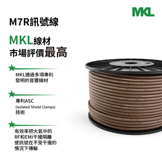 【BOK】MKL M7R 訊號線(XLR/RCA Speaker Cable)