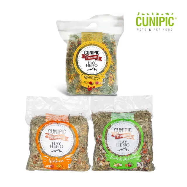 【CUNIPIC】優萃牧草系列 700g*3包組 (小動物飼料、牧草)