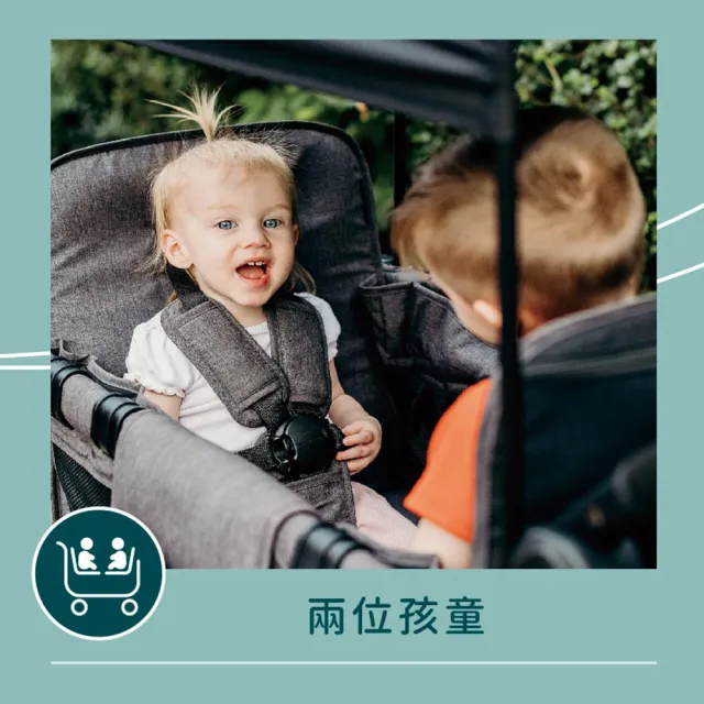 【WonderFold】福利品 W2 Elite菁英多功能嬰兒推車(出清 雙人用推車 寵物推車 雙胞胎 雙寶)