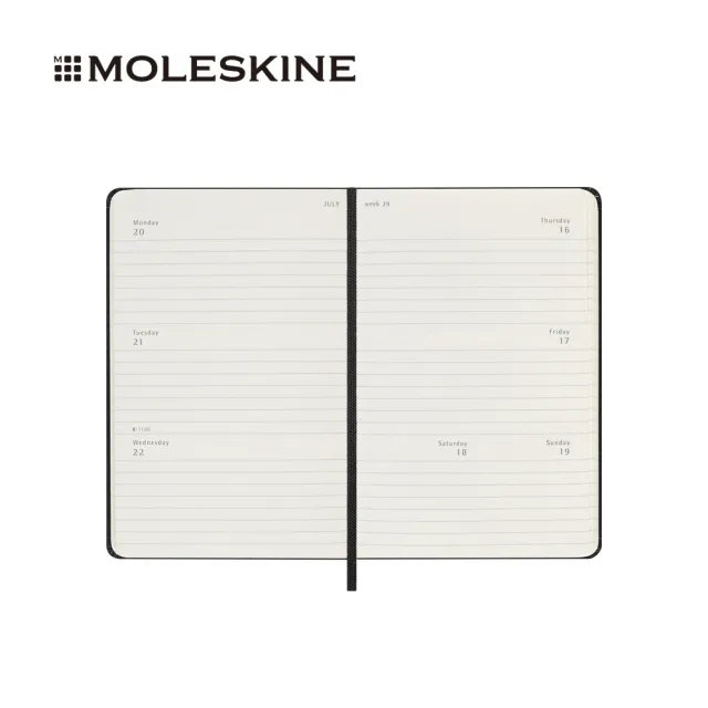 【MOLESKINE】2026-27 18個月橫式週記硬皮手帳 - 口袋/黑