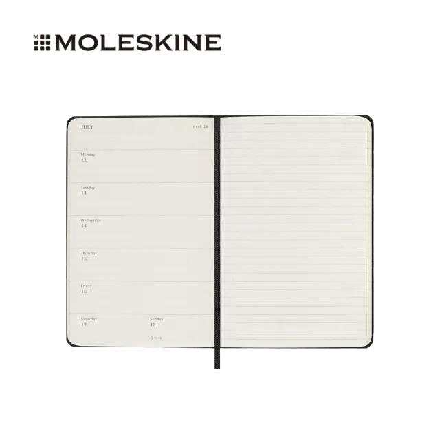 【MOLESKINE】2026-27 18個月週記硬皮手帳 - 口袋/黑