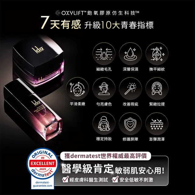 【Ido 船井醫朵】黑玫瑰抗老乳霜50ml+黑玫瑰緊膚金萃30ml(厚敷撫紋/提亮好氣色/全效抗老組)