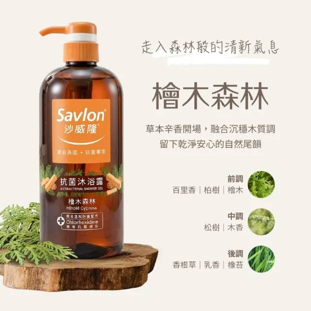 【Savlon 沙威隆】抗菌沐浴露 任選1000ml-多款任選(沐浴/沐浴露/身體清潔/官方直營)