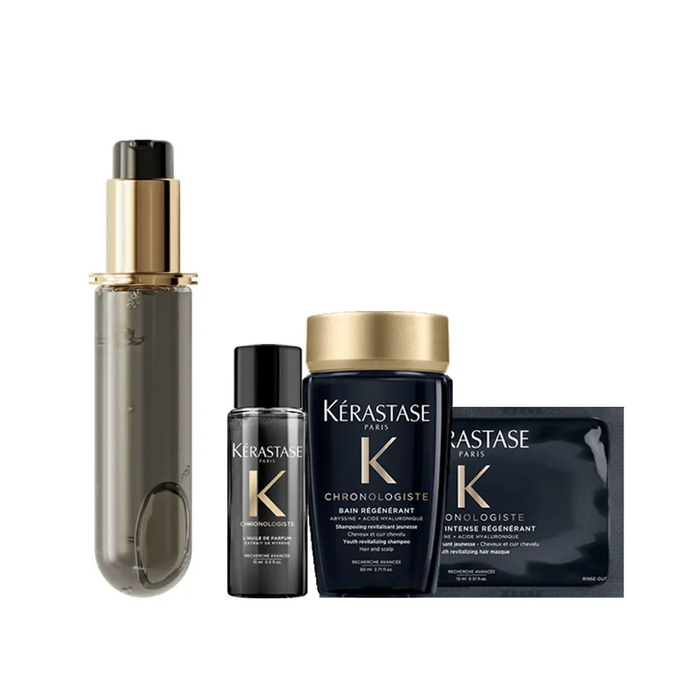 【KERASTASE 巴黎卡詩】黑鑽極萃逆時玫瑰香氛露75ml填裝瓶(護髮油/護髮/髮油)