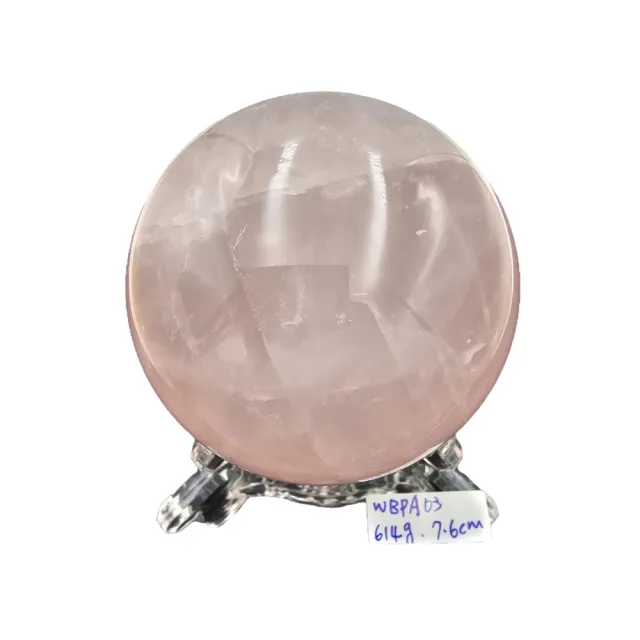 【藏古祥館】一級品天然水晶粉晶球WBPA03 (粉水晶614g)