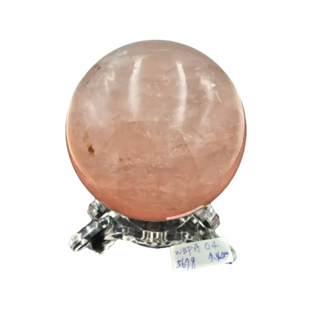 【藏古祥館】一級品天然水晶粉晶球WBPA04 (粉水晶567g)