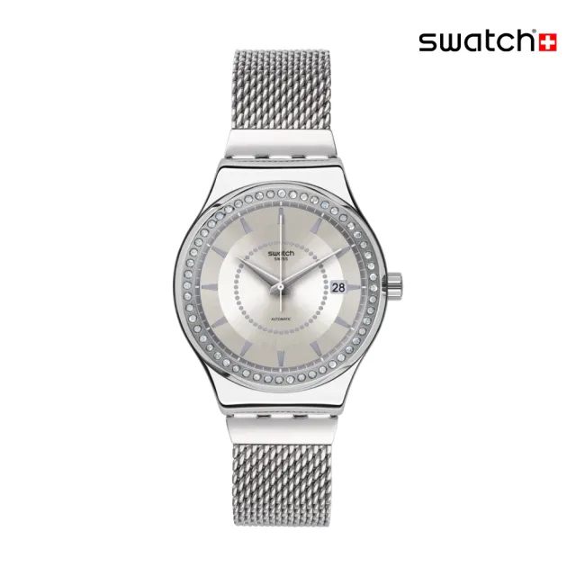 【SWATCH】SISTEM STALAC L 機械錶/金屬手錶/男錶/女錶/瑞士製造 YIS406GA (42mm)