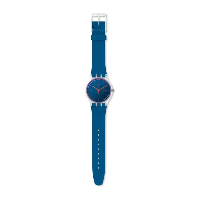 【SWATCH】POLABLUE 經典手錶/太陽光譜折射錶盤/男錶/女錶/瑞士製造 SO29K702 (41mm)