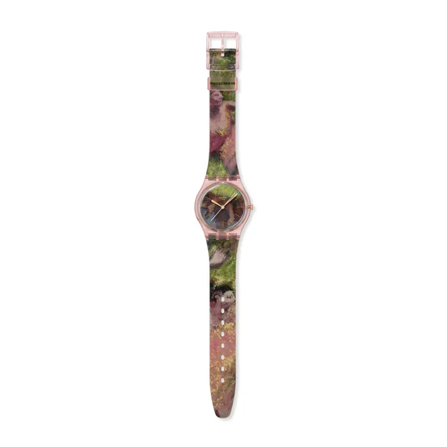 【SWATCH】DEGAS`S DANCERS 竇加《綠色和黃色的舞者》/古根漢美術館聯名 SO28Z131 (34mm)
