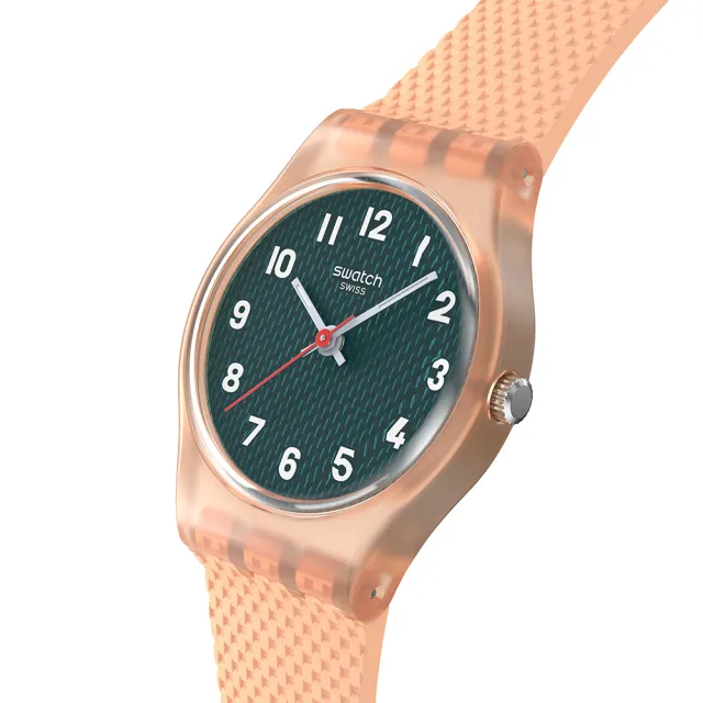 【SWATCH】PEACHY WEAVE 經典手錶/女錶/瑞士製造 LO117 (25mm)