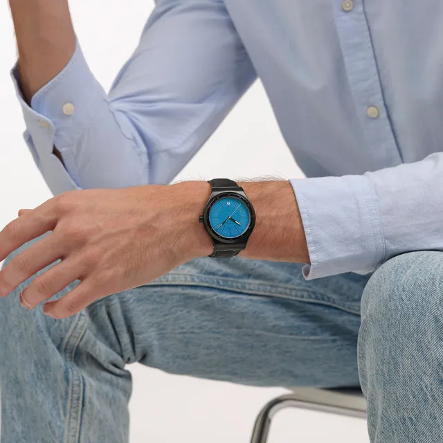 【SWATCH】BLACKCLOAK MECHANISM 機械錶/男錶/瑞士製造 YIB408(42mm)