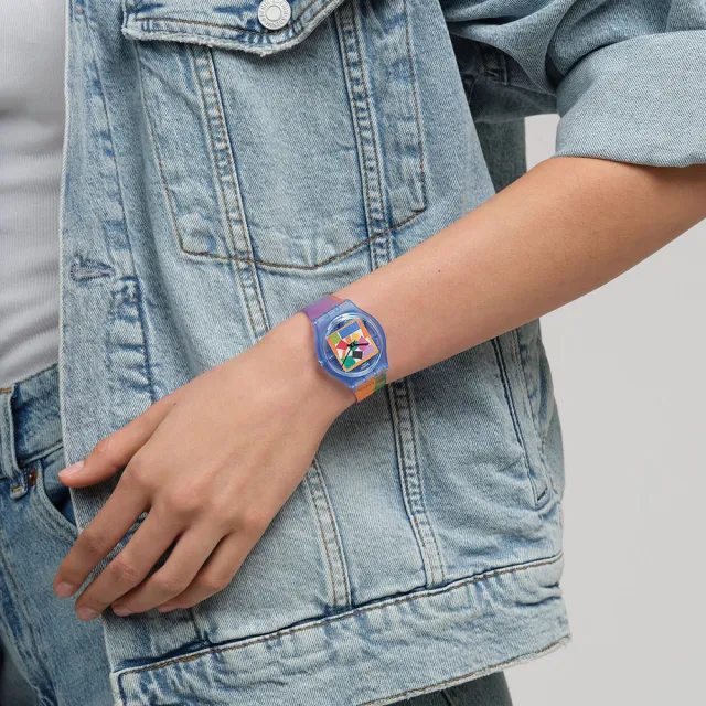 【SWATCH】MATISSE`S SNAIL 馬諦斯《蝸牛》/泰德美術館聯名 SO28Z127 (34mm)