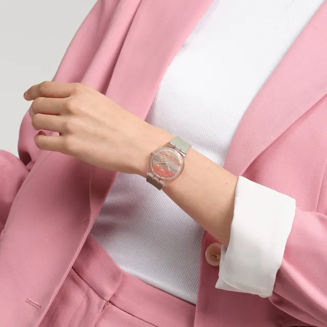 【SWATCH】TURNER‵S SCARLET SUNSET 透納《猩紅日落》/泰德美術館聯名 SO28Z700 (34mm)