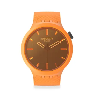 【SWATCH】CRUSHING ORANGE 大錶面手錶/男錶/女錶/瑞士製造 SB05O102(47mm)
