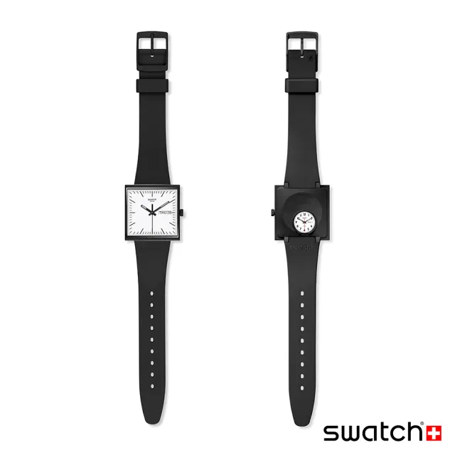 【SWATCH】WHAT IF BLACK? 經典手錶/女錶/瑞士製造 SO34B700(33mm)