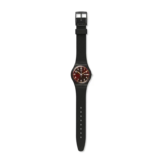 【SWATCH】SIR RED 經典手錶/男錶/女錶/瑞士製造 SO28B704(34mm)