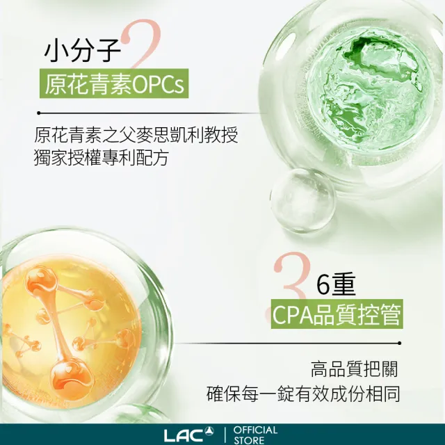 【LAC 利維喜】法國松樹皮小資體驗組(共50錠/葡萄籽/OPCs/高單位松樹皮/青春/醫生推薦/花青素)