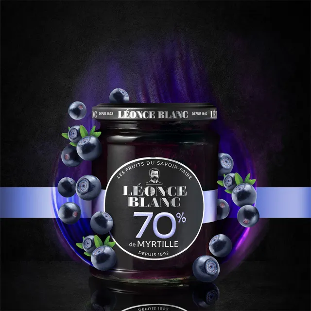 【Gelovery Gift】法國LEONCE BLANC 70%果肉果醬 (草莓＋柑橘＋藍莓＋杏桃 全素)