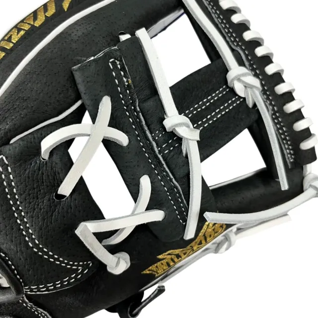 【MIZUNO 美津濃】少年用棒球手套牛豬混皮工字檔11.5吋黑(1ATGY26220 09)