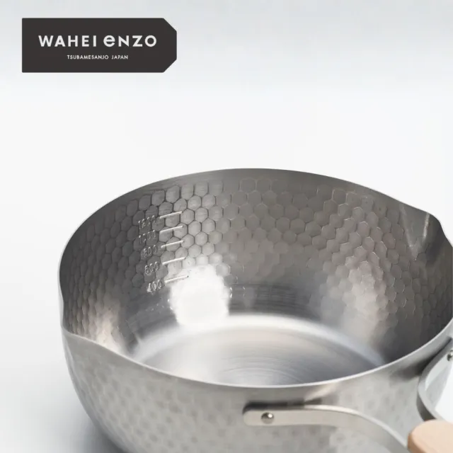 【FREIZ】WAHEI eNZO 不鏽鋼雪平鍋 18cm（日本製 / IH可用）