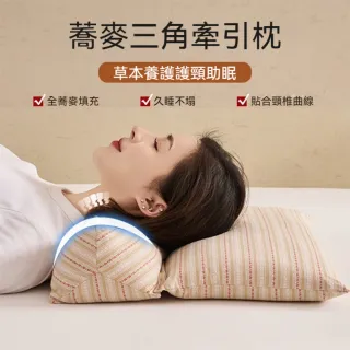 茉家 可拆式三角牽引蕎麥枕 L號1入