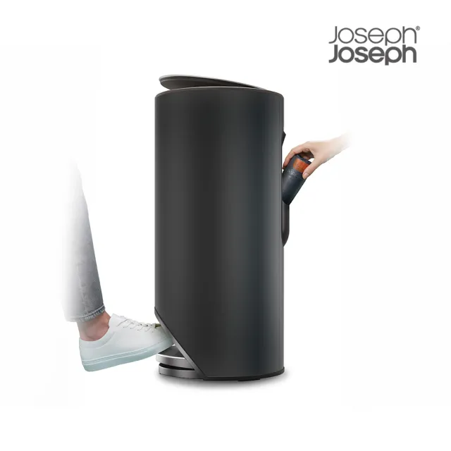 【Joseph Joseph】Arc系列垃圾桶30L 消光黑