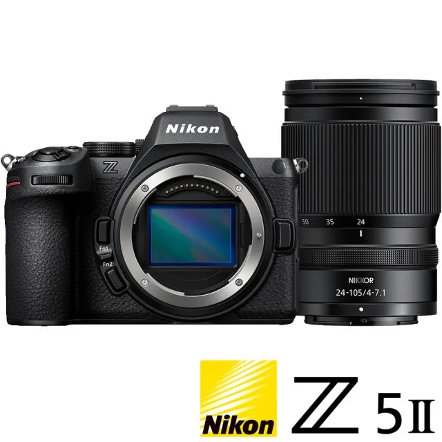 【Nikon 尼康】Z5 II Z5M2 KIT 附 Z 24-105mm F4-7.1 旅遊鏡組 (公司貨) 全片幅無反微單眼相機 Z52 KIT