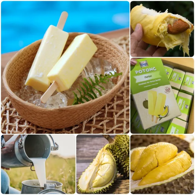 【秘傳美食料理】國王榴槤牛奶雪糕特製極濃版6盒(每盒294g 6支裝 夏日消暑聖品 口感綿密榴槤味濃郁)