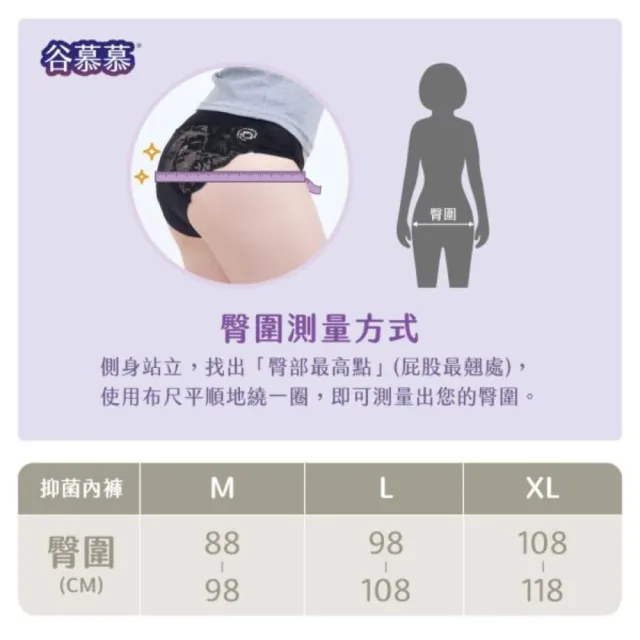 【月亮褲】官方直營 花邊中腰親膚 抗菌內褲 女內褲(常備更安心｜外出也放心｜每天都想穿)