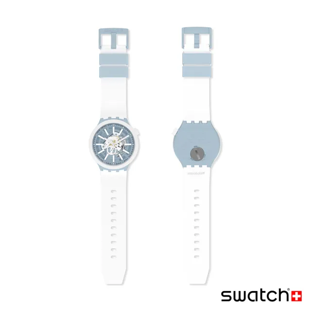 【SWATCH】WHICE 大錶面手錶/男錶/女錶/瑞士製造 SB03N103(47mm)