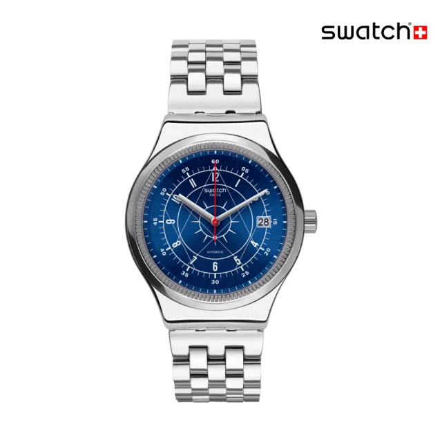 【SWATCH】SISTEM BOREAL 金屬機械手錶/男錶/女錶/瑞士製造 YIS401GC(42mm)