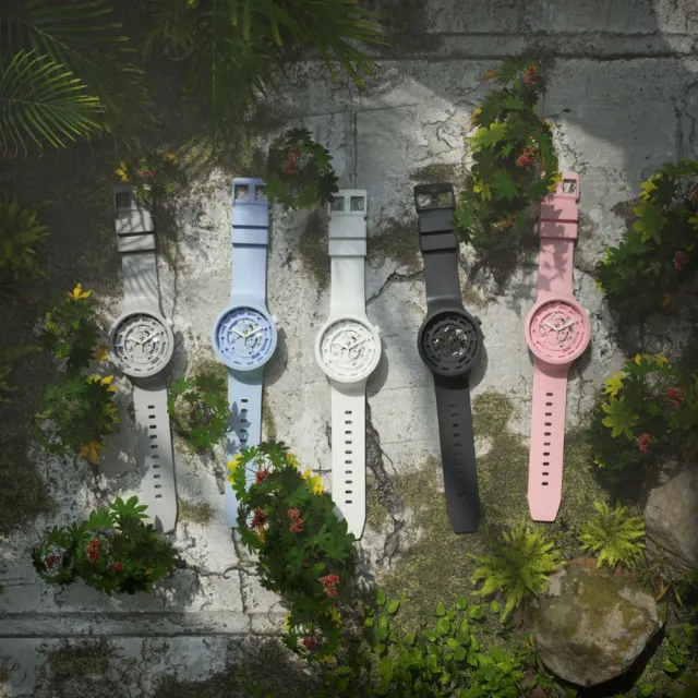【SWATCH】C-GREY 大錶面手錶/男錶/女錶/瑞士製造 SB03M100(47mm)