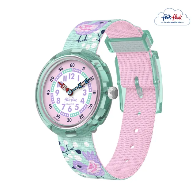 【Flik Flak】兒童手錶 TWEET TWEET 兒童禮物/安全防水/瑞士製造 FBNP249 (31.85mm)