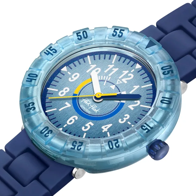 【Flik Flak】BLUEBRICK 兒童手錶 兒童禮物/安全防水/瑞士製造 FCSP133(36.7mm)