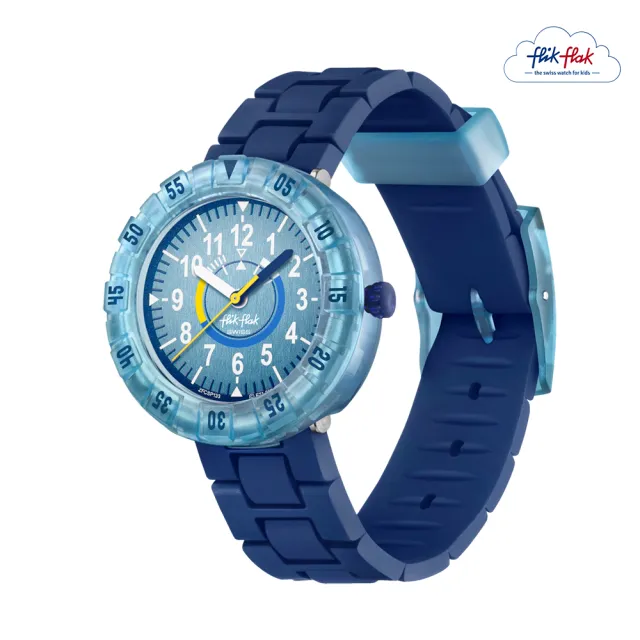 【Flik Flak】BLUEBRICK 兒童手錶 兒童禮物/安全防水/瑞士製造 FCSP133(36.7mm)