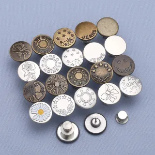 茉家 簡約文字免工具收腰扣 1入