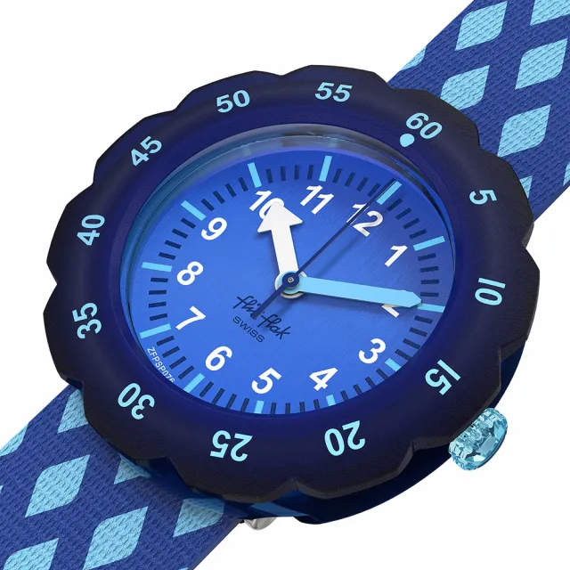 【Flik Flak】兒童手錶 CRISS-CROSS / TEXTILE STRAP 兒童禮物/安全防水/瑞士製造 FPSP076(31.85mm)