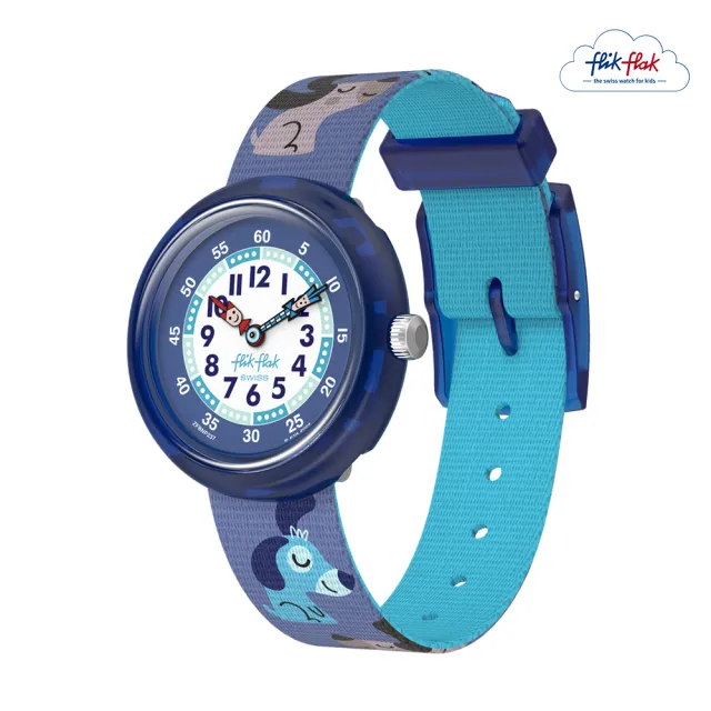 【Flik Flak】兒童手錶 CUTIE PUPPY 兒童禮物/安全防水/瑞士製造 FBNP237 (31.85mm)