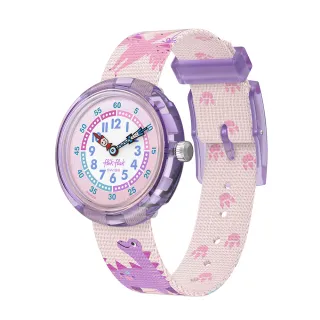【Flik Flak】兒童手錶 DINOLOGY 兒童禮物/安全防水/瑞士製造 FBNP230 (31.85mm)
