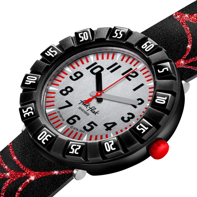 【Flik Flak】兒童手錶 WEBAXUS 兒童禮物/安全防水/瑞士製造 FCSP118(36.7mm)