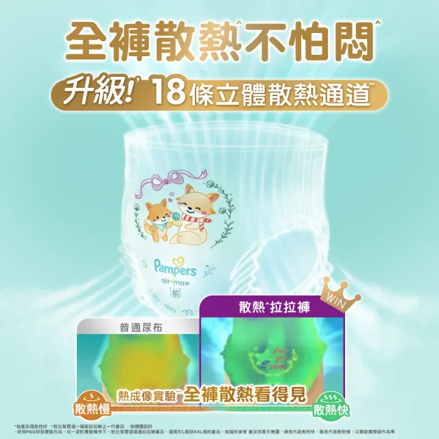 【幫寶適】一級幫 散熱拉拉褲  L 34片 褲型紙尿褲/尿布(升級18條立體散熱通道)
