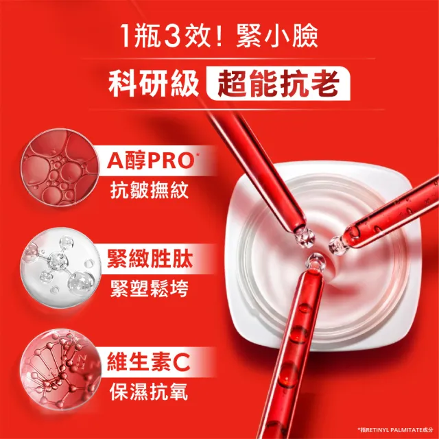 【L’OREAL Paris 巴黎萊雅】活力緊緻專研抗皺修護乳霜/晚霜50ml_2入組(A醇PRO小臉霜)