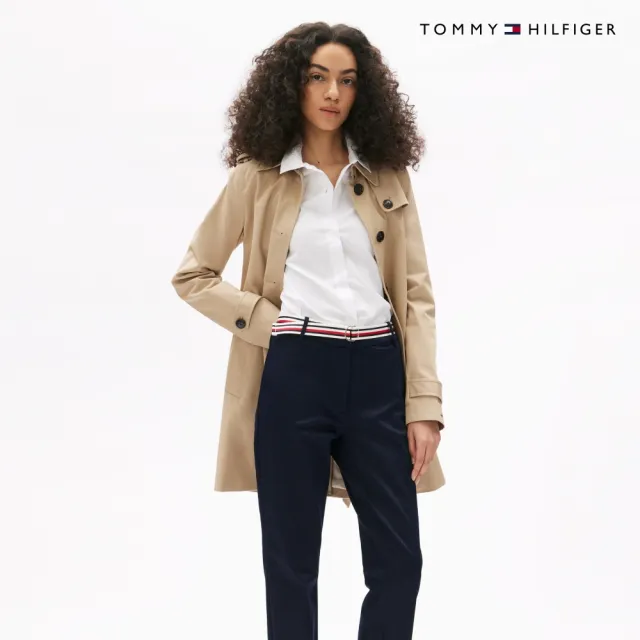【TOMMY HILFIGER】官方旗艦館London 修身九分長褲配腰帶_藍色