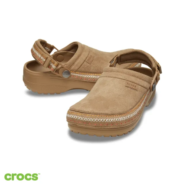 【Crocs】中性鞋 Crafted 經典輕走仿麂皮縫線 克駱格(214048)